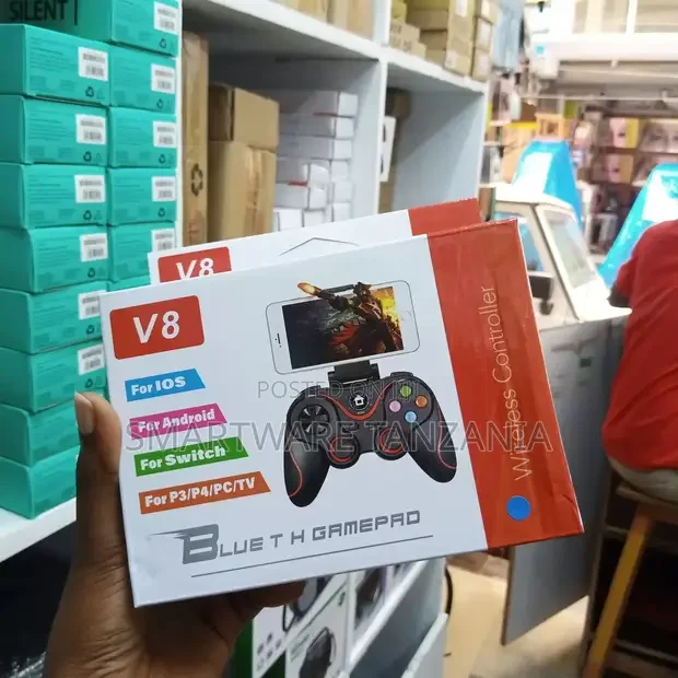 V8 Wireless Bluetooth GAME Controller Rechargeable Gamepad - Buy in Dar es Salaam, Tanzania | Smartware