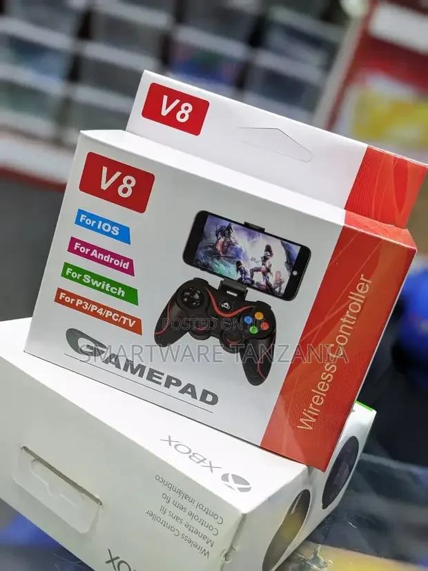 V8 Wireless Gaming Controller Gamepad for Android, iOS, PC, PS3 - Buy in Dar es Salaam, Tanzania | Smartware