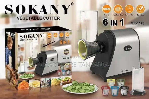 Vegetable Cutter with 6 Interchangeable Blades - Buy in Dar es Salaam, Tanzania | Smartware