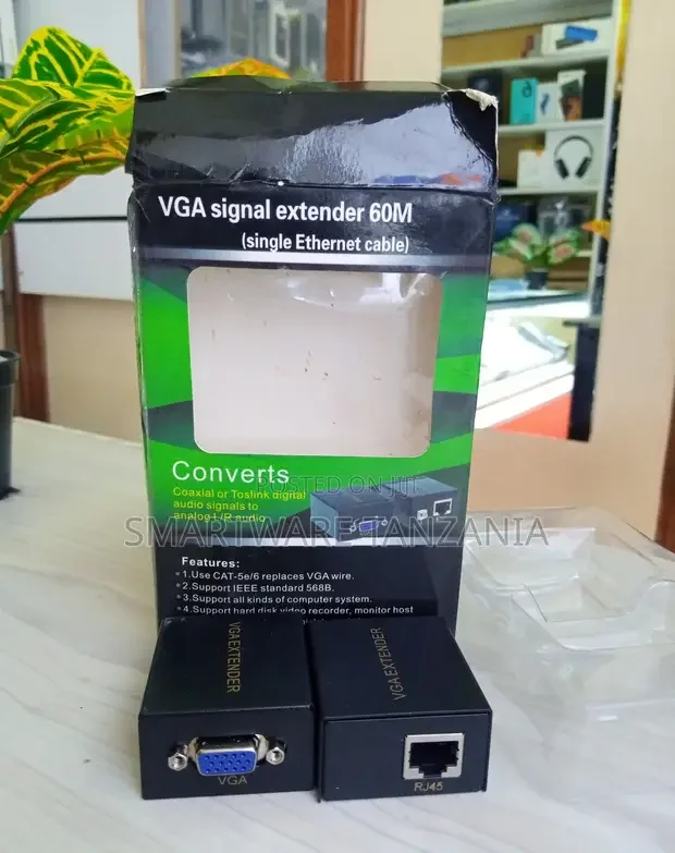 VGA Signal Extender 60m Over Ethernet Cable - Buy in Dar es Salaam, Tanzania | Smartware