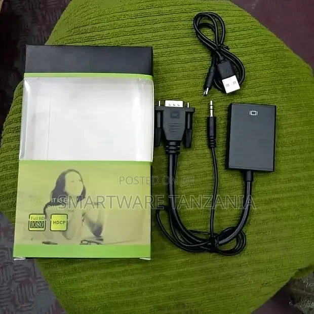 VGA To HDMI Adapter Cable MaleFemale Audio Video Converter