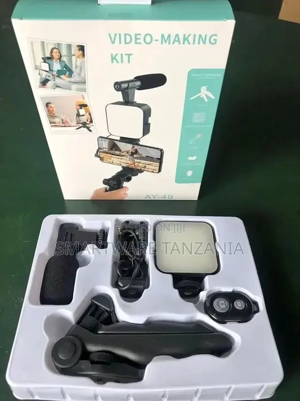 Video Making Accessories Kit Tripod Stand Phone Mount Clip - Buy in Dar es Salaam, Tanzania | Smartware