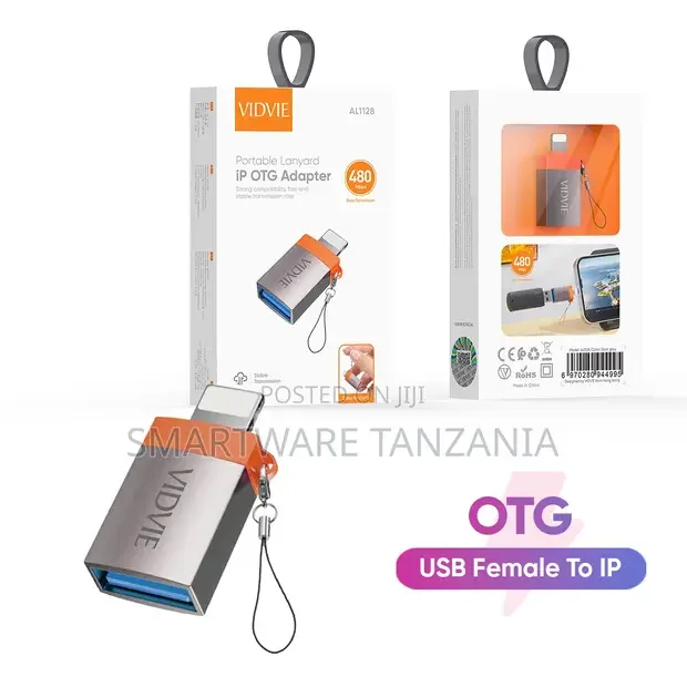 Vidvie Aluminum Alloy USB 3.0 to Lightning OTG Adapter - Buy in Dar es Salaam, Tanzania | Smartware