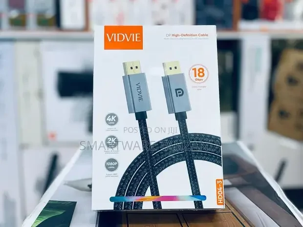 Vidvie Dp to Dp Cable 18gbps High Speed Displayport 1.4 - Buy in Dar es Salaam, Tanzania | Smartware