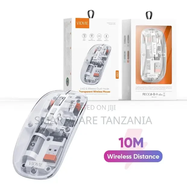 Vidvie KB07 Transparent Magnetic Dual-Mode Wireless Mouse - Buy in Dar es Salaam, Tanzania | Smartware