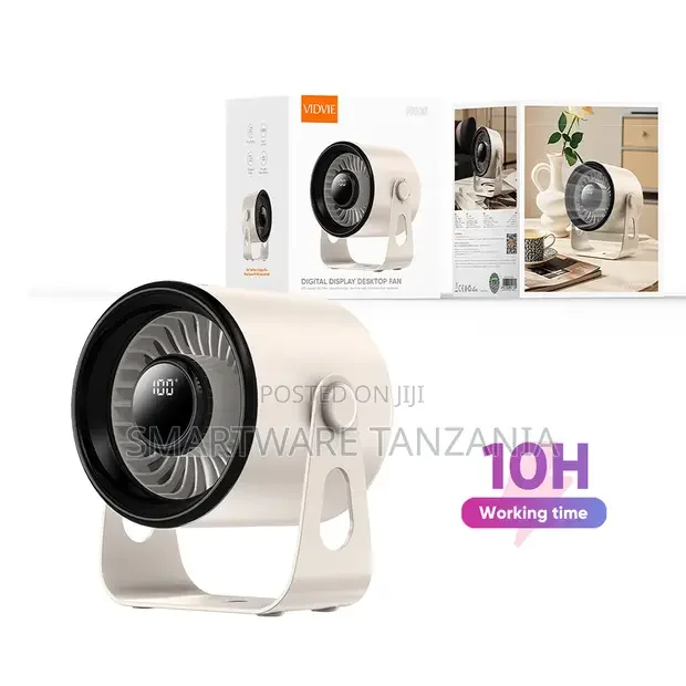 Vidvie Portable USB Rechargeable Wall Mount Fan - Buy in Dar es Salaam, Tanzania | Smartware