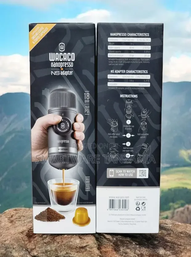 Wacaco Nanopresso With Ns Adapter - Portable Espresso Maker - Buy in Dar es Salaam, Tanzania | Smartware
