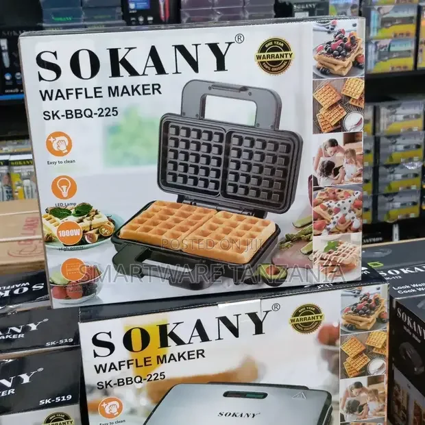 Heavy Nonstick Waffle Maker with Lock Handle - Buy in Dar es Salaam, Tanzania | Smartware
