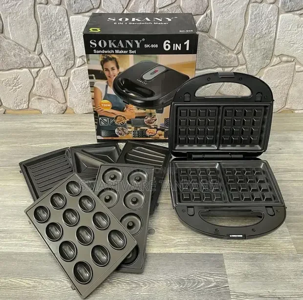 Versatile 6-in-1 Waffle Maker Machine - Buy in Dar es Salaam, Tanzania | Smartware