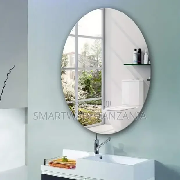 Wall Mounted Oval Frameless Full Length Mirror - Buy in Dar es Salaam, Tanzania | Smartware