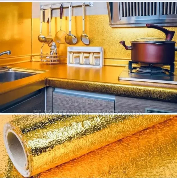 Wallpaper Aluminum Foil Contact Paper Self Adhesive Sticker - Buy in Dar es Salaam, Tanzania | Smartware