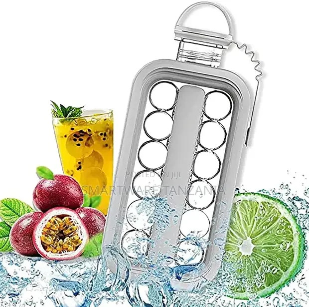 Water Bottle 2 In 1 Ice Ball Maker Portable Creative Cubic - Buy in Dar es Salaam, Tanzania | Smartware