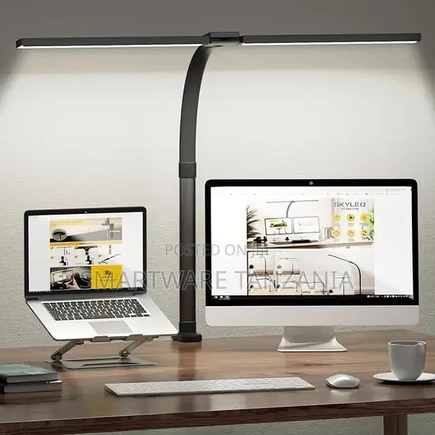 Wide Dual Bar LED Clamp Desk Lamp Dimmable Eye Care - Buy in Dar es Salaam, Tanzania | Smartware