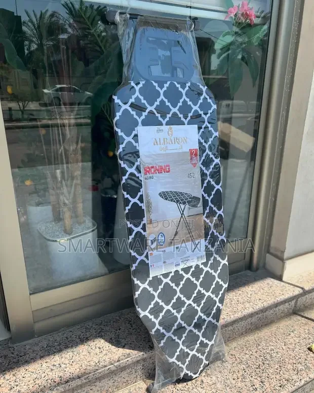 Wide Ironing Board With Big Steam Iron Station Holder