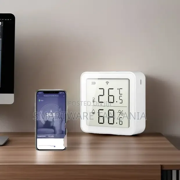 Wifi Smart Temperature Humidity Sensor With LCD Display - Buy in Dar es Salaam, Tanzania | Smartware