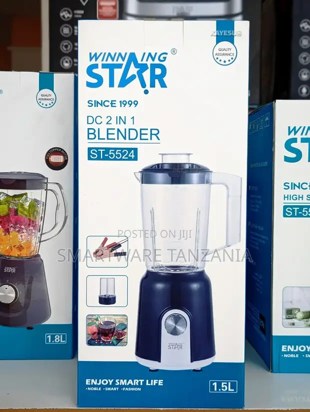 Winning Star 1.5L Rechargeable Blender - Buy in Dar es Salaam, Tanzania | Smartware