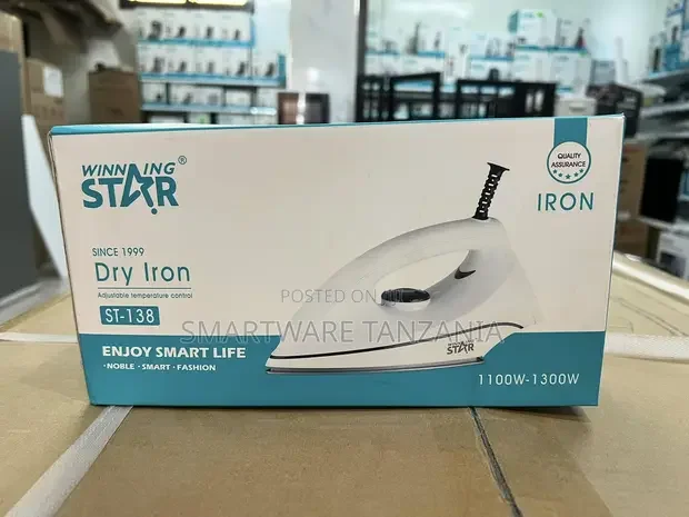 Winning Star ST-138 1100W–1300W Dry Iron - Buy in Dar es Salaam, Tanzania | Smartware
