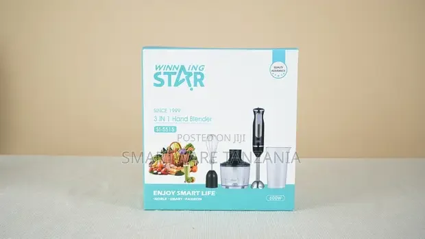Winning Star ST-5515 600W 3-in-1 Hand Blender Set - Buy in Dar es Salaam, Tanzania | Smartware