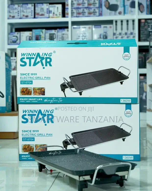 Winning Star ST-9704 Electric BBQ Grill Pan 1360W - Buy in Dar es Salaam, Tanzania | Smartware