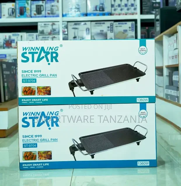 Winning Star ST-9704 Electric BBQ Grill Pan 1360W - Buy in Dar es Salaam, Tanzania | Smartware