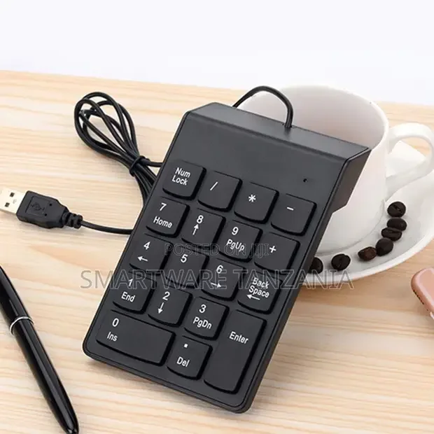 Wired Numeric Keypad, Ultra Slim Number Pad With 18 Keys - Buy in Dar es Salaam, Tanzania | Smartware