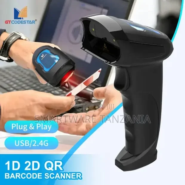 Wireless Barcode Scanner 2.4ghz Handheld Barcode Reader - Buy in Dar es Salaam, Tanzania | Smartware