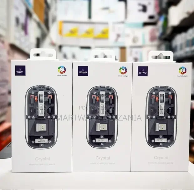 Wireless Bluetooth Mouse, Rechargeable, Transparent - Buy in Dar es Salaam, Tanzania | Smartware