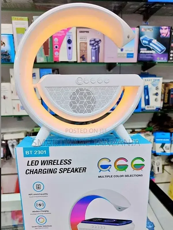 Wireless Charger Atmosphere RGB Lamp With Bluetooth Speaker - Buy in Dar es Salaam, Tanzania | Smartware