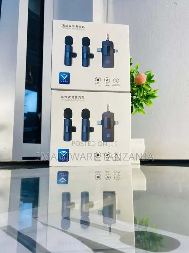 Wireless Lavalier Microphone Dual Clip-on Mic - Buy in Dar es Salaam, Tanzania | Smartware