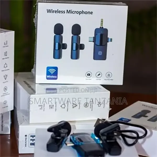 Wireless Lavalier Microphone With 3-in-1 Receiver Mic - Buy in Dar es Salaam, Tanzania | Smartware