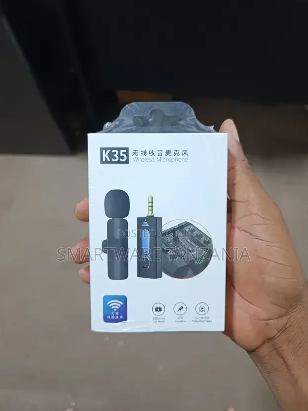 Wireless Microphone 3.5mm Live Wireless Lavalier Mic - Buy in Dar es Salaam, Tanzania | Smartware