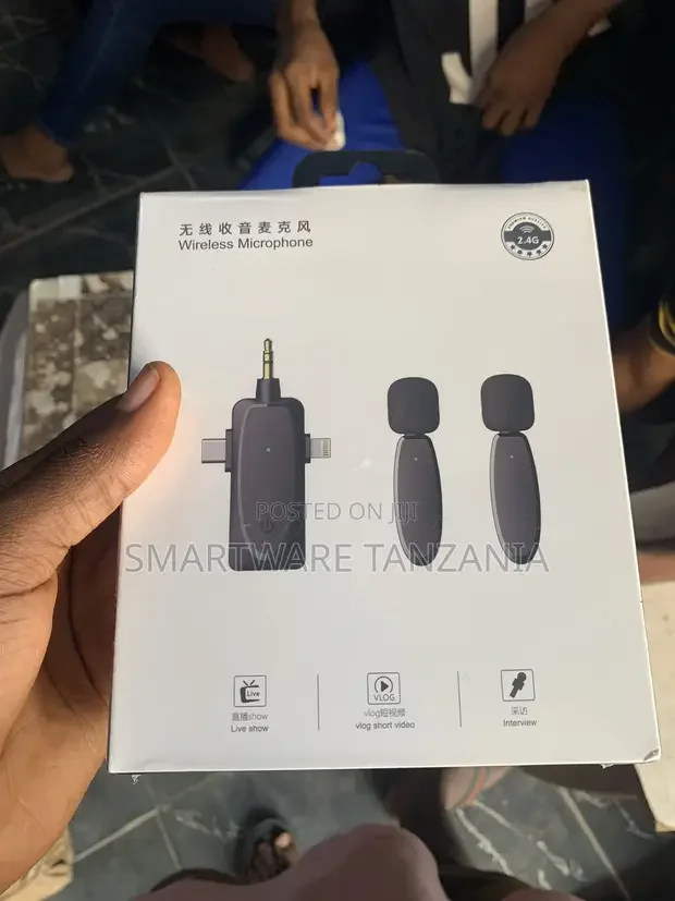 Wireless Microphone, Pin Microphone, External Smartphone Mic