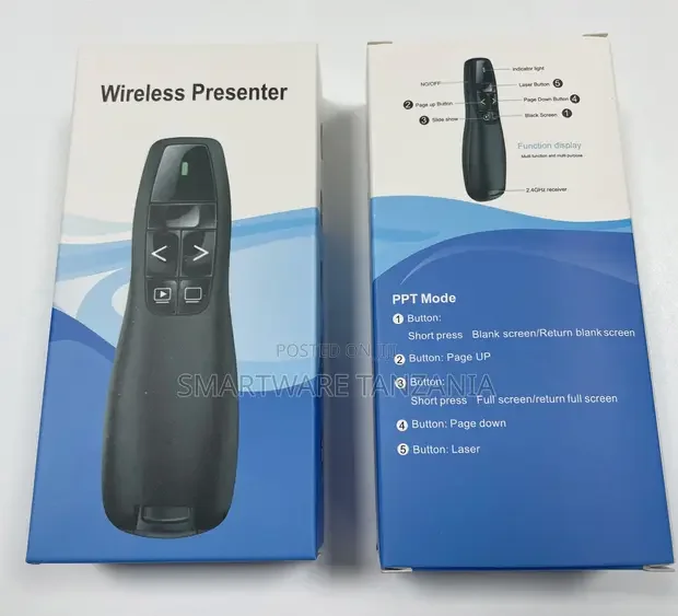 Wireless Presenter Remote 2.4GHz Powerpoint Slide Clicker - Buy in Dar es Salaam, Tanzania | Smartware