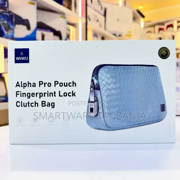 WIWU Alpha Pro Pouch Fingerprint Lock Clutch Bag - Buy in Dar es Salaam, Tanzania | Smartware
