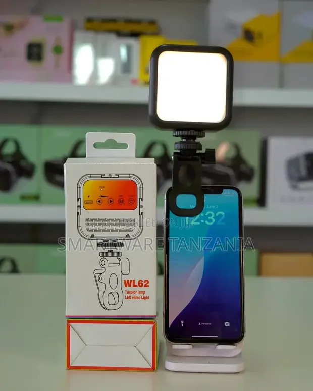 WL62 Tricolor LED Video Light With Phone Clip - Buy in Dar es Salaam, Tanzania | Smartware