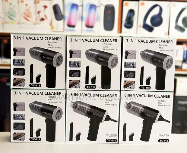 Yc-118 3-in-1 Mini Vacuum Cleaner Portable Cordless - Buy in Dar es Salaam, Tanzania | Smartware