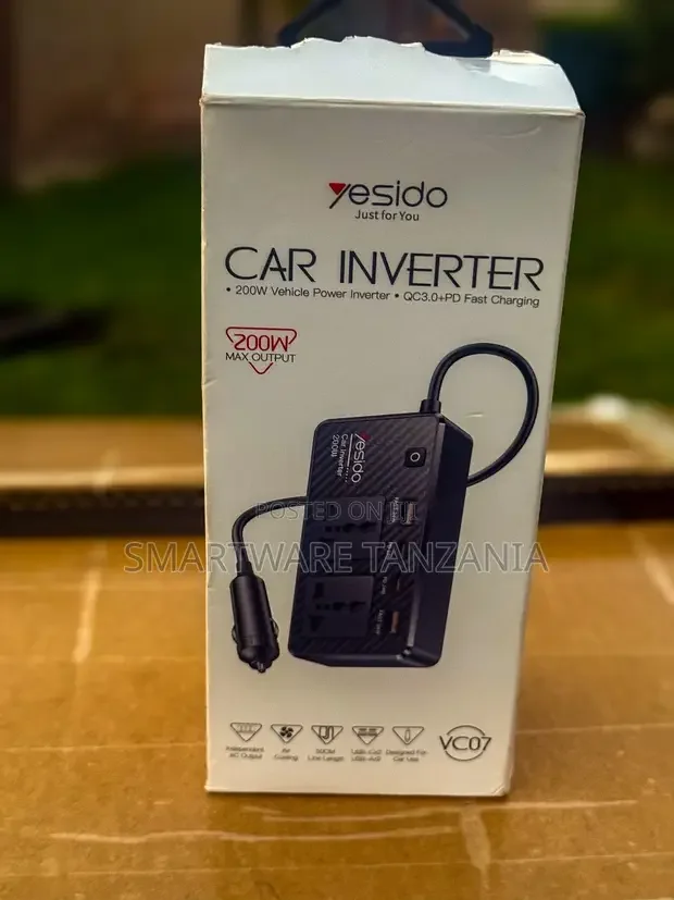 Yesido 200W Vehicle Power Inverter - Buy in Dar es Salaam, Tanzania | Smartware