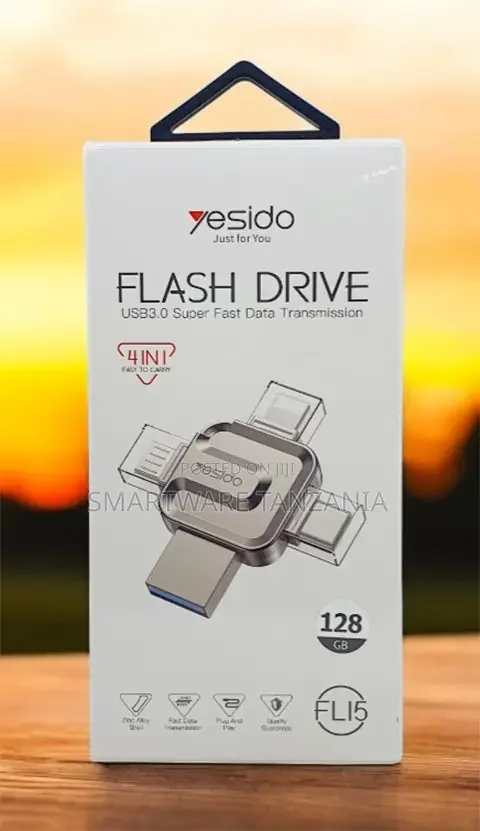 Yesido 4 in 1 Flash Drive 128GB - Buy in Dar es Salaam, Tanzania | Smartware