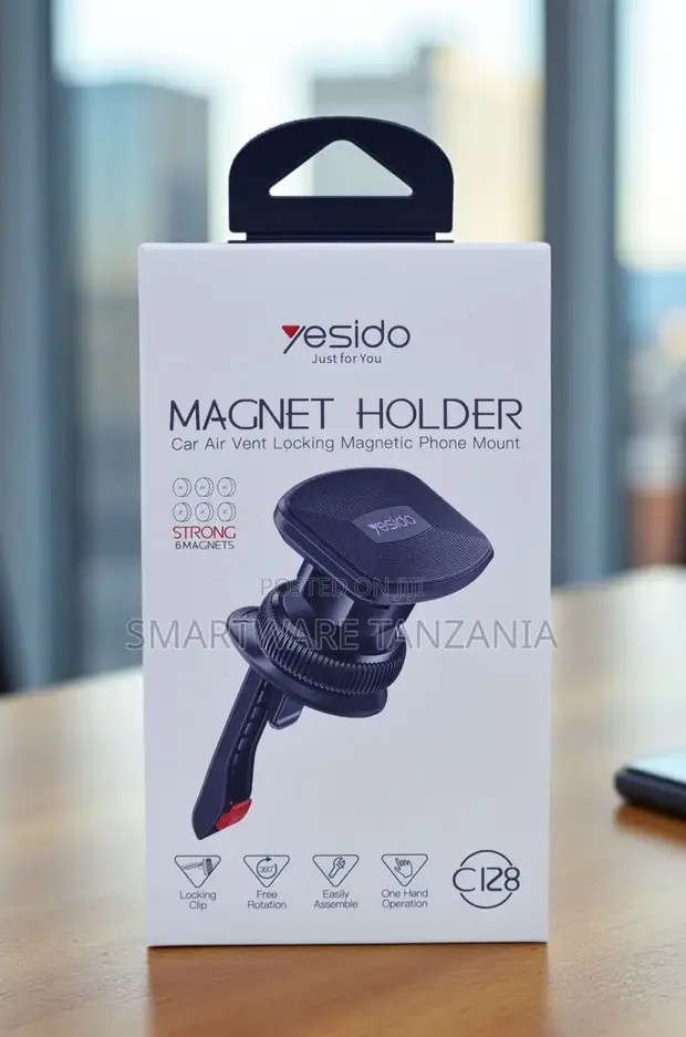 Yesido C128 Locking Clip Air Vent Magnet Holder - Buy in Dar es Salaam, Tanzania | Smartware