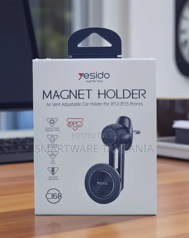 Yesido C168 Magnet Air Vent Car Holder for iPhone 12-15 - Buy in Dar es Salaam, Tanzania | Smartware