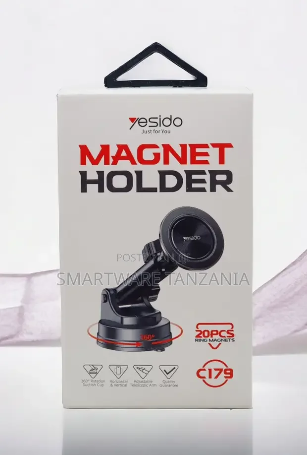 Yesido C179 Magnetic Phone Holder 360 Suction Car Mount - Buy in Dar es Salaam, Tanzania | Smartware