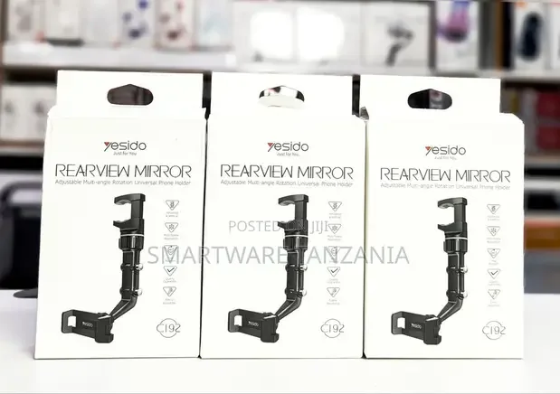 Yesido C192 Rearview Mirror Phone Holder With 360 Degree Rotation