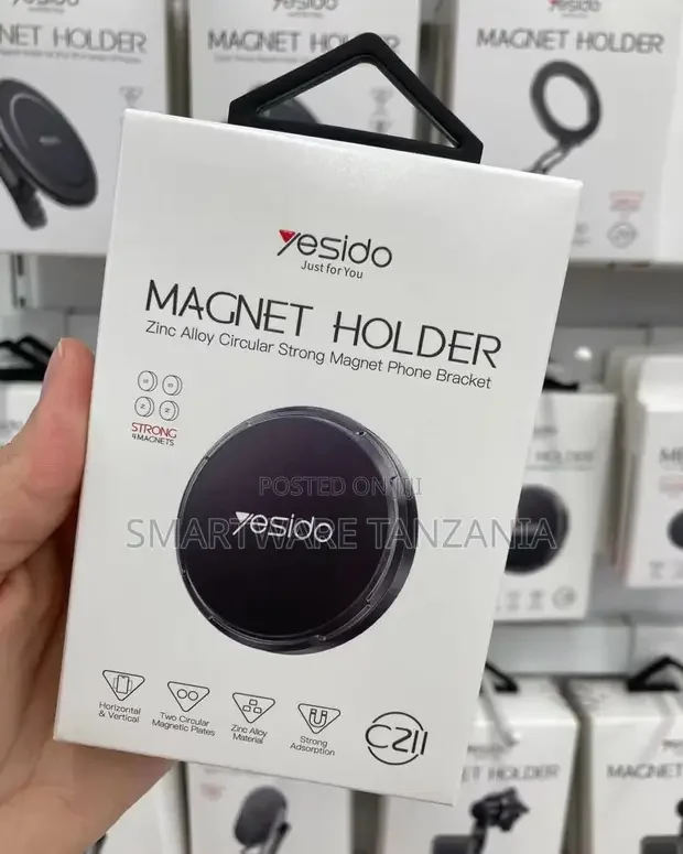 Yesido C211 Zinc Alloy Strong Magnetic Car Phone Holder - Buy in Dar es Salaam, Tanzania | Smartware