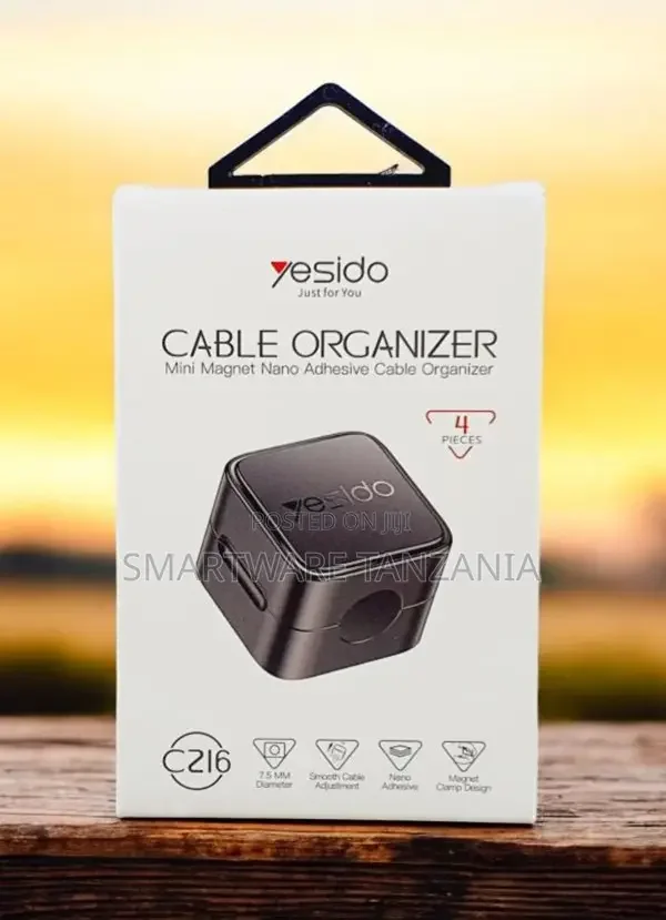 Yesido C216 Cable Organizer Nano Adhesive Magnet Dark