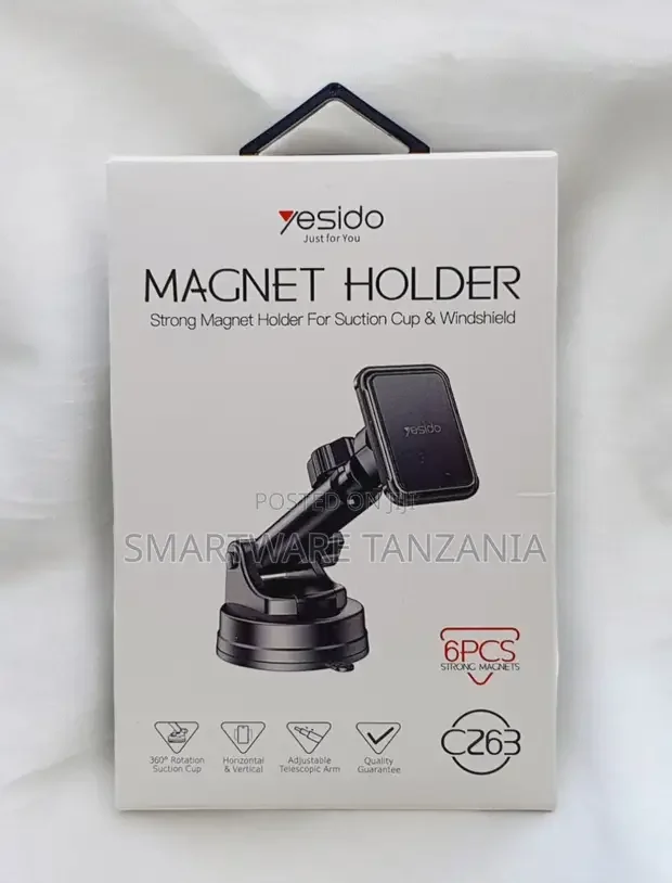 Yesido C263 Magnetic Car Phone Holder 6 Magnets Suction