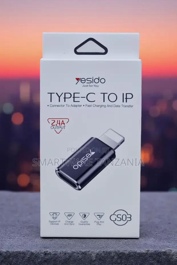 Yesido GS03 Type-C to Lightning Adapter 2.4A Fast Charging - Buy in Dar es Salaam, Tanzania | Smartware