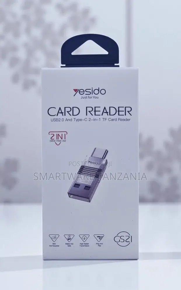 Yesido GS21 2-in-1 USB Type-C & TF Card Reader - Buy in Dar es Salaam, Tanzania | Smartware