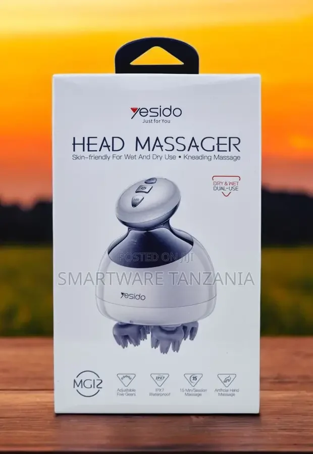 Yesido Head Massager MG12 - IPX7 Waterproof, Wet/Dry - Buy in Dar es Salaam, Tanzania | Smartware