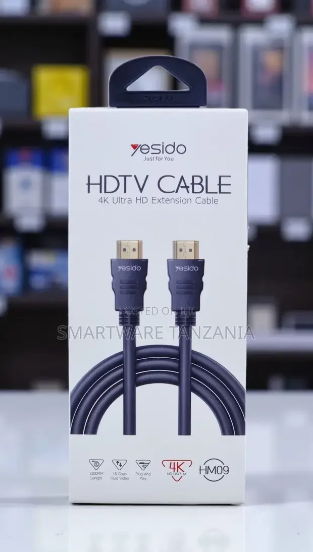 Yesido HM09 HDMI Cable 1.5m 18Gbps - Buy in Dar es Salaam, Tanzania | Smartware