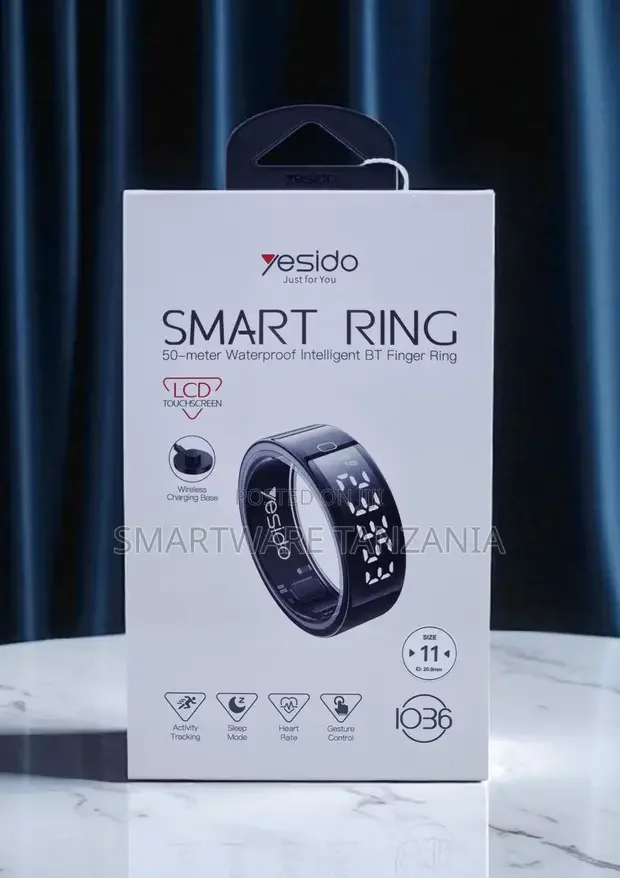 Yesido Io36 Smart Ring Size 11 Waterproof Bt Finger Ring